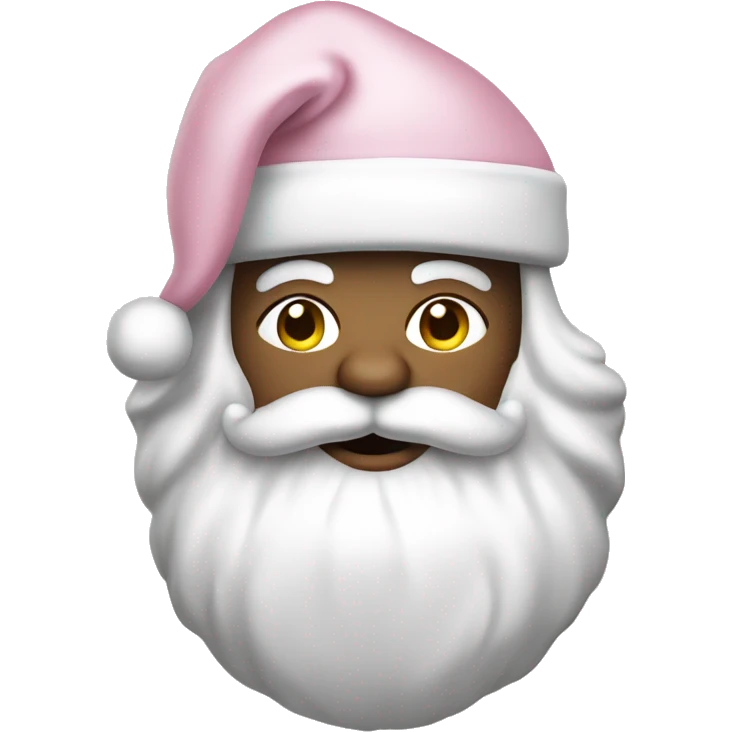 Light Pink Santa Claus with white skin emoji