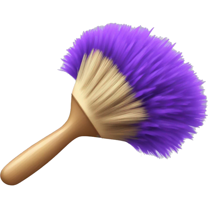 Purple dust brush  emoji