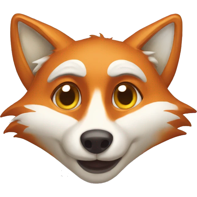 Fox with dizzy face emoji