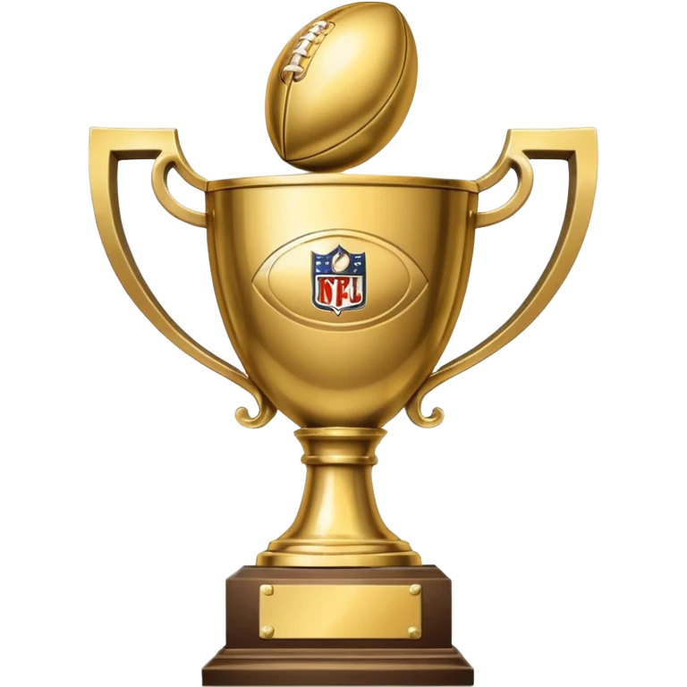 Super Bowl trophy emoji