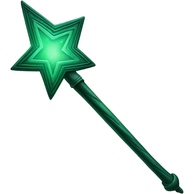 dark green magic wand emoji