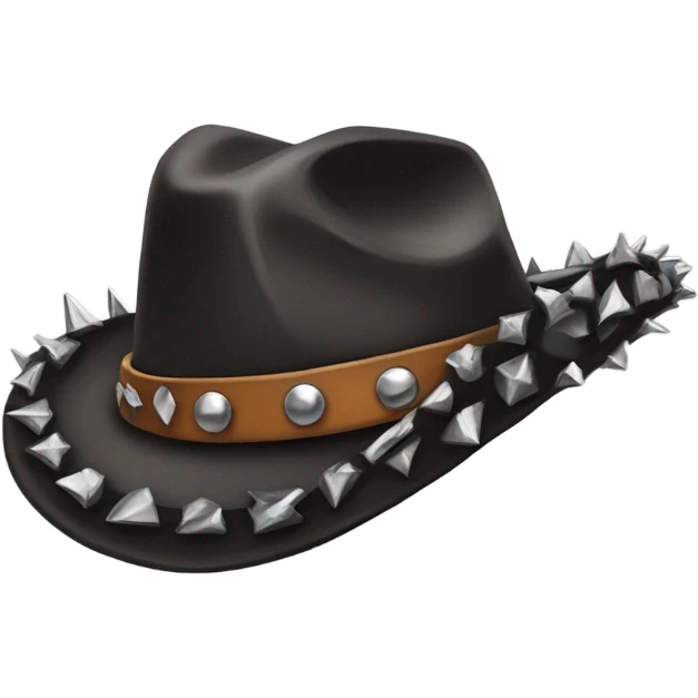 punk cowboy hat emoji