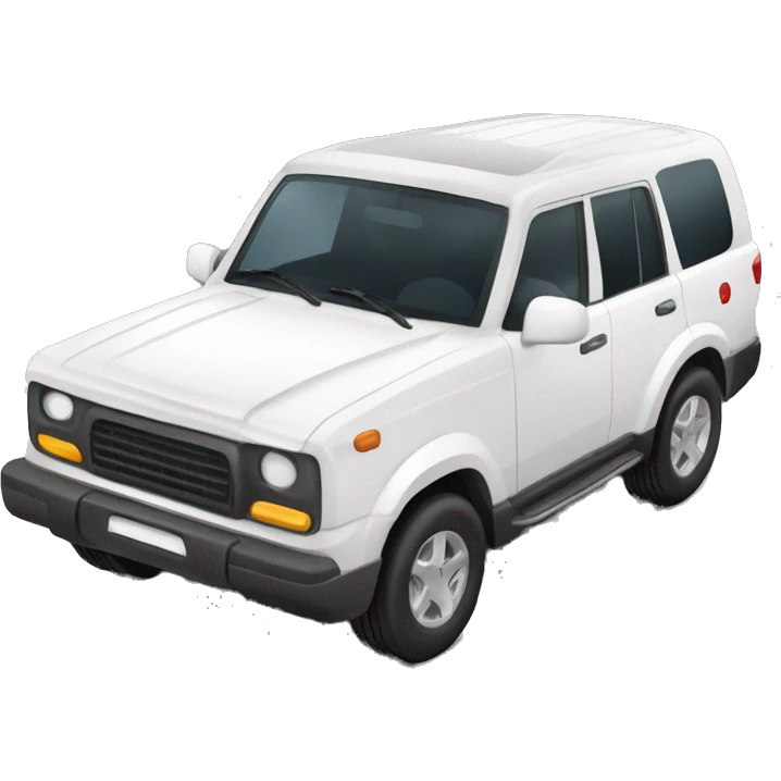 coche suv blanco emoji
