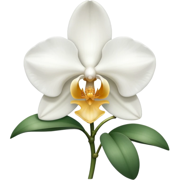 White orchid emoji