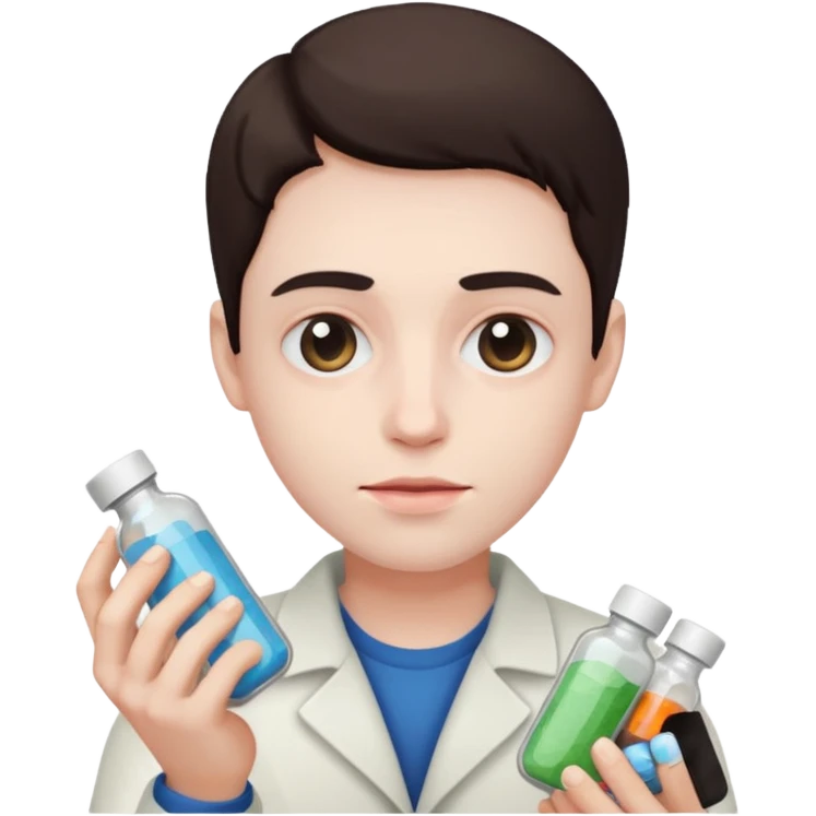 A person holding drugs emoji