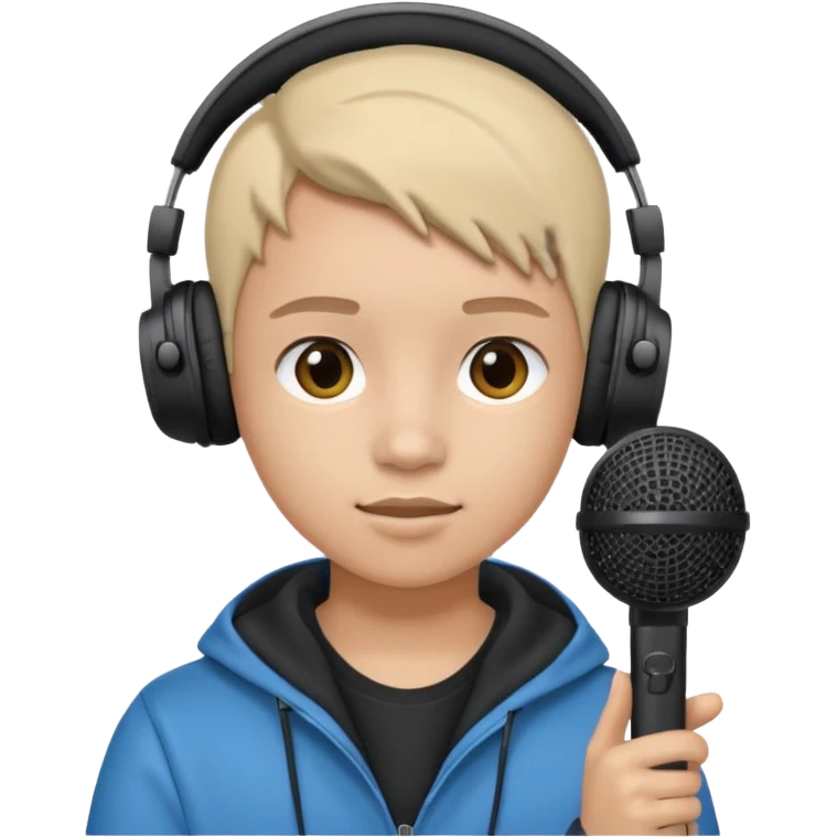 jovem filmando emoji