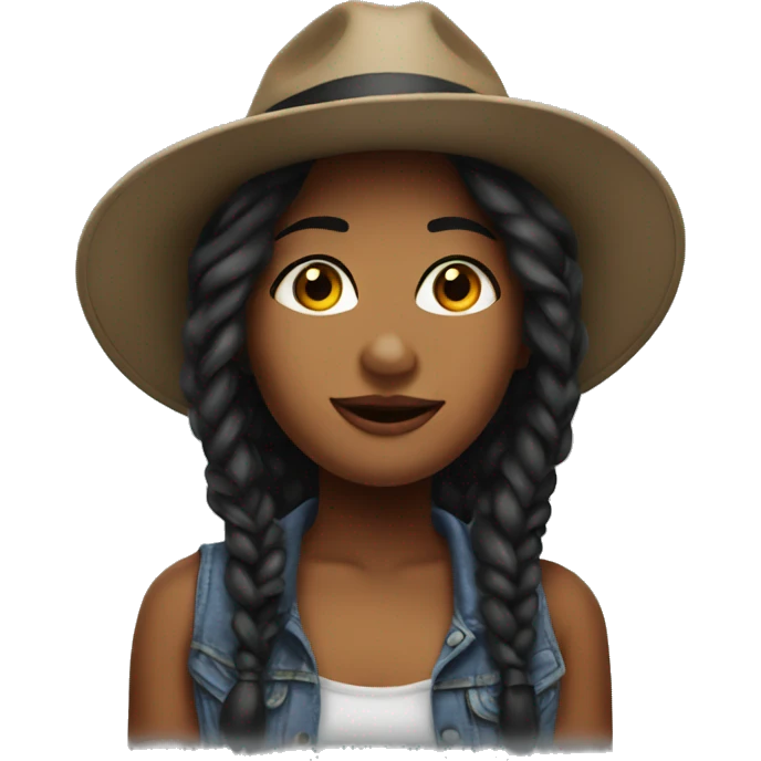 realistic solo girl in hat emoji