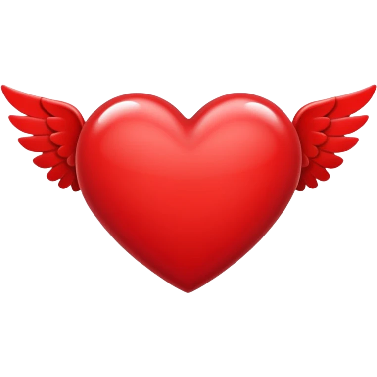 Flying heart emoji