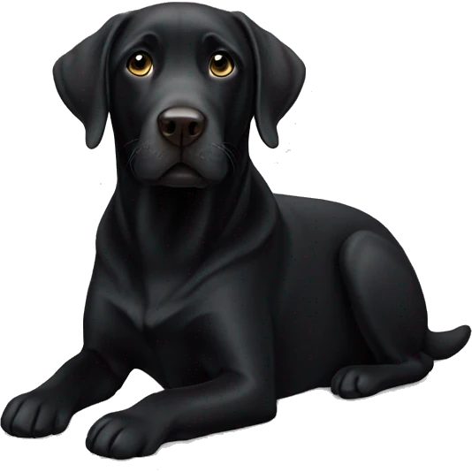 black labrador emoji