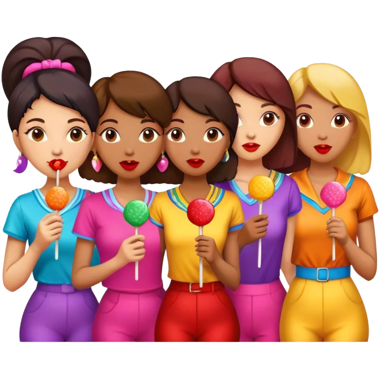 Spice girls, chupa chups lollipops emoji