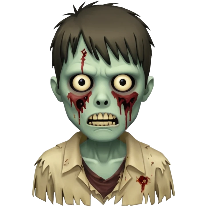 Zumbi com franja emoji