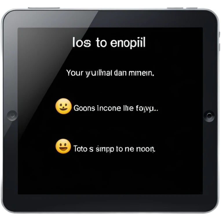 text on tablet emoji