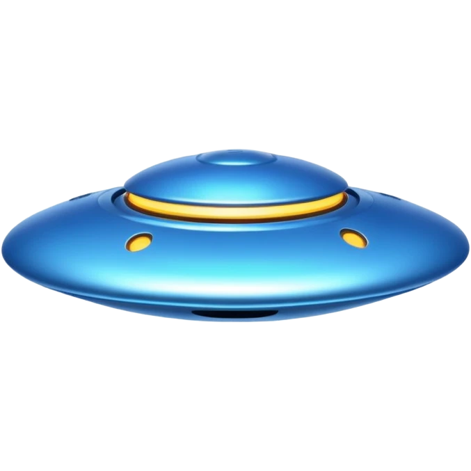 blue UFO emoji