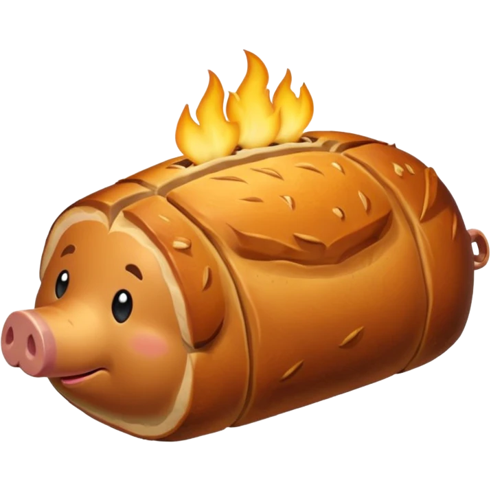a roasted joint of pork emoji emoji