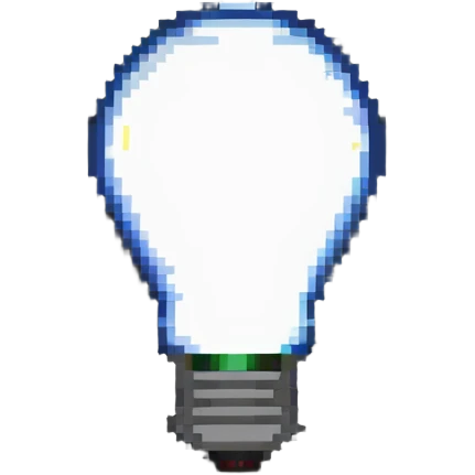 LED light bulb glowing emoji