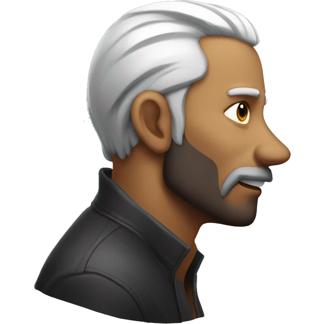 sharpest jawlne in he world side profile emoji