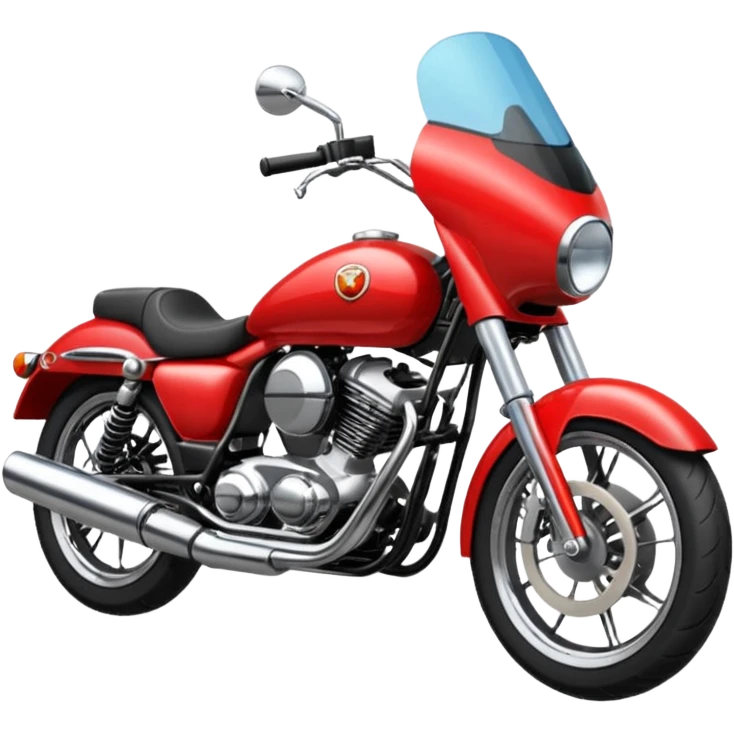 red motorcycle with out helmet emoji