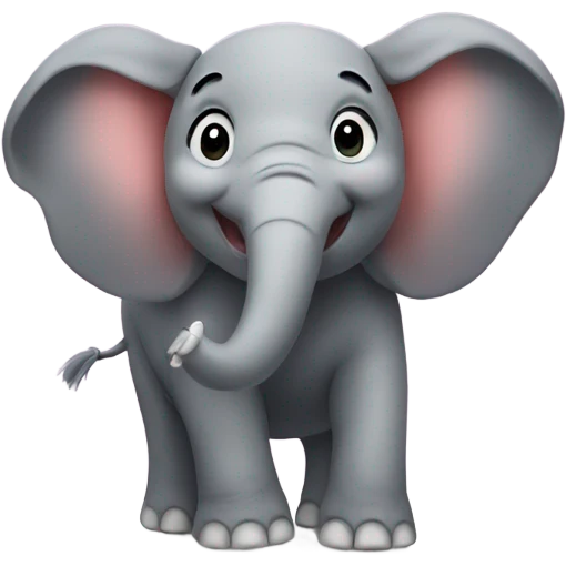 Singing elephant  emoji