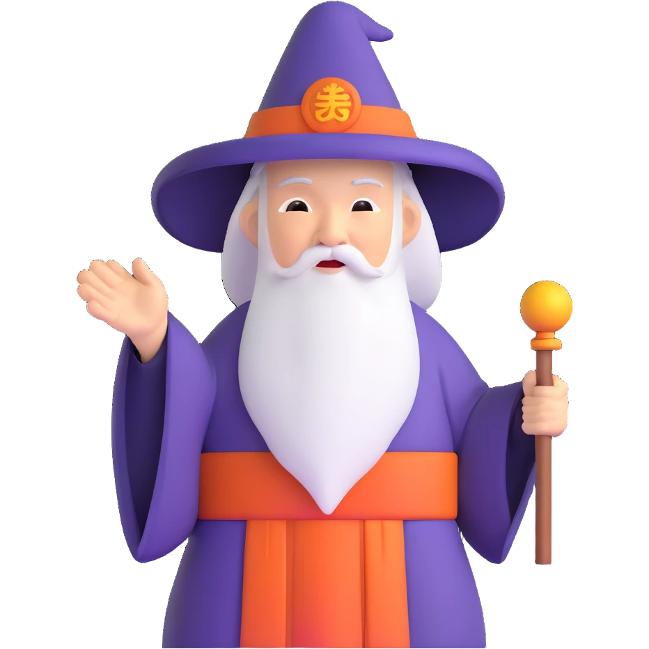 old Chinese wizard emoji