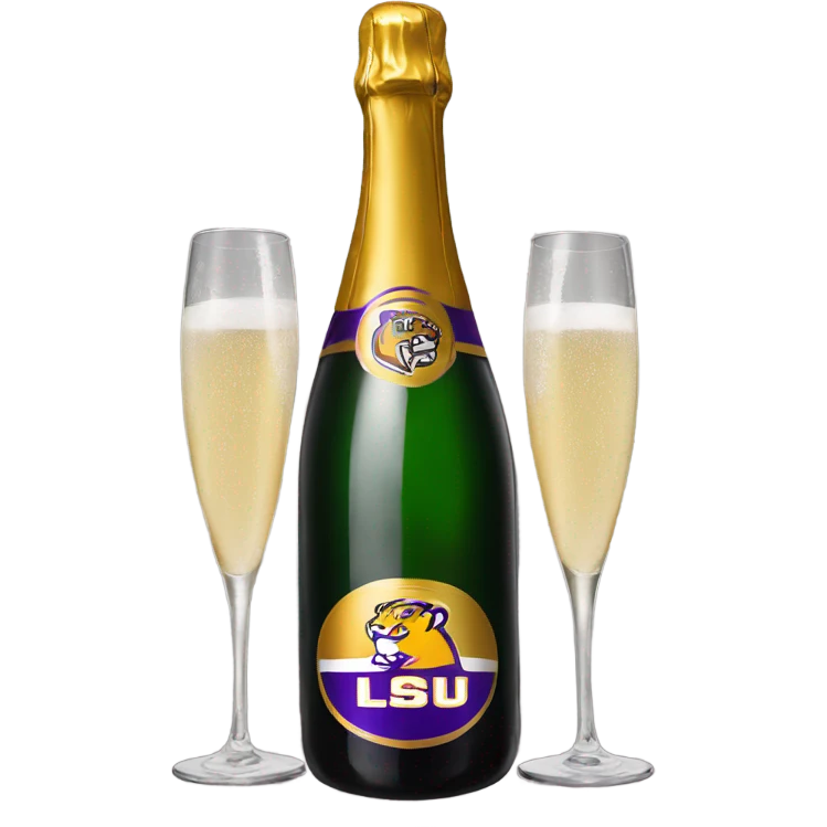 LSU champagne  emoji