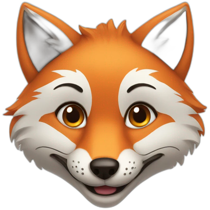 fox smile emoji