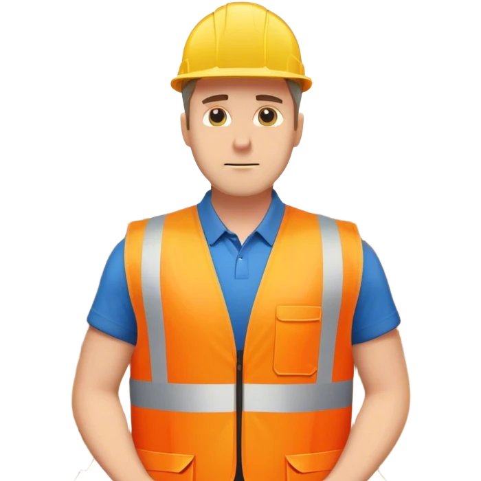 logistician white man in a warehouse emoji