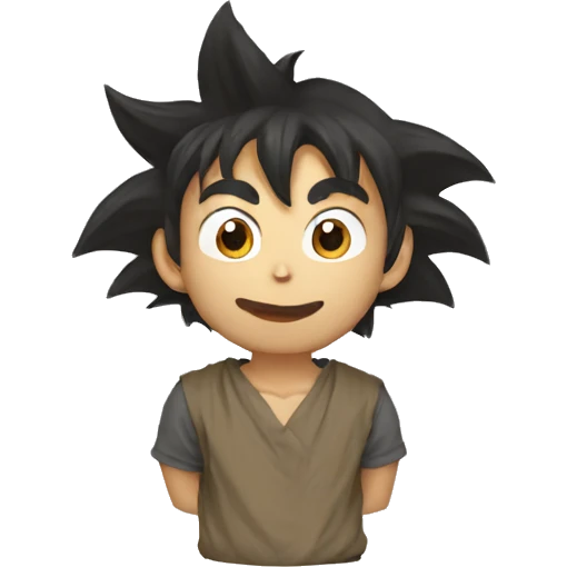 monkey disguised as son goku emoji