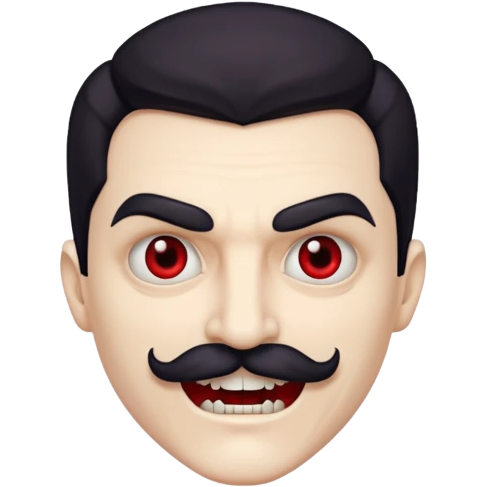 vampire with mustache  emoji
