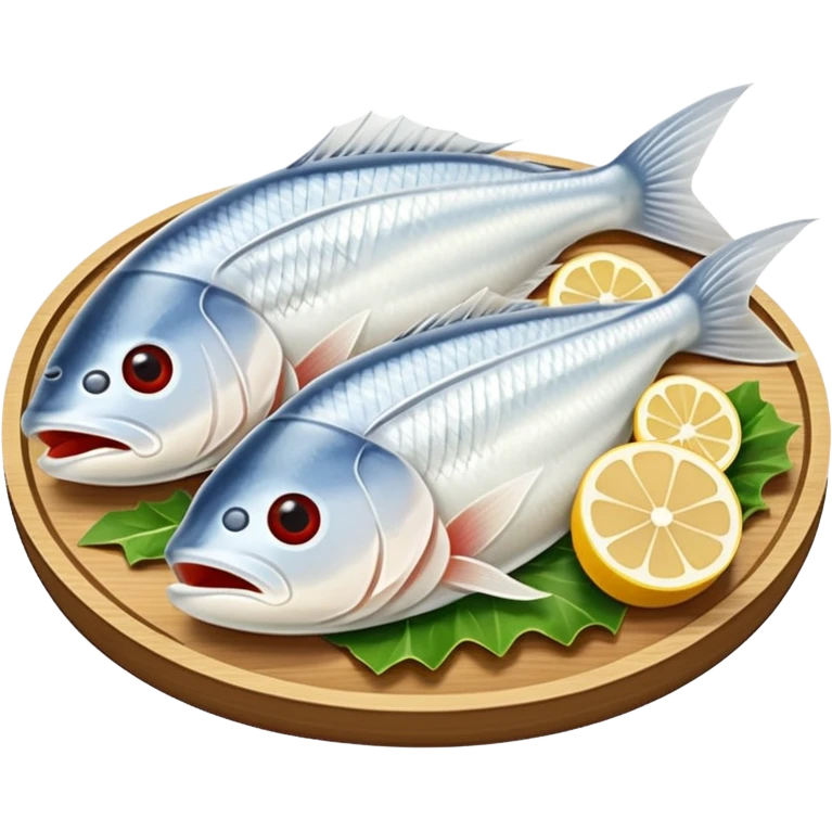 Sliced Raw White Fish sashimi emoji
