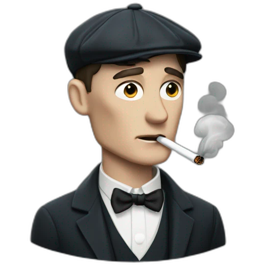 Tommy shelby smoke a cigarette emoji