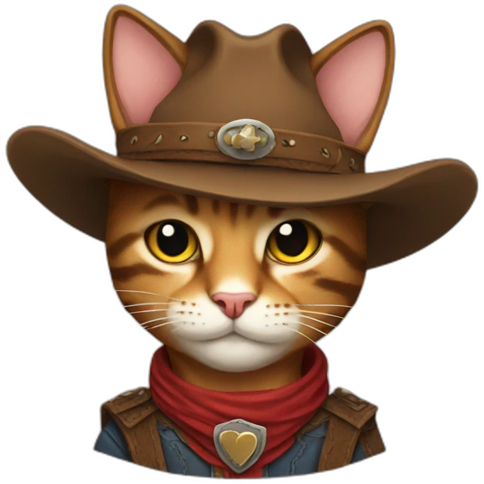 cowboy cat emoji