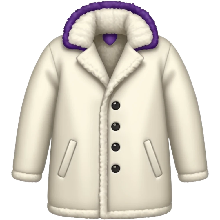 a white winter coat emoji