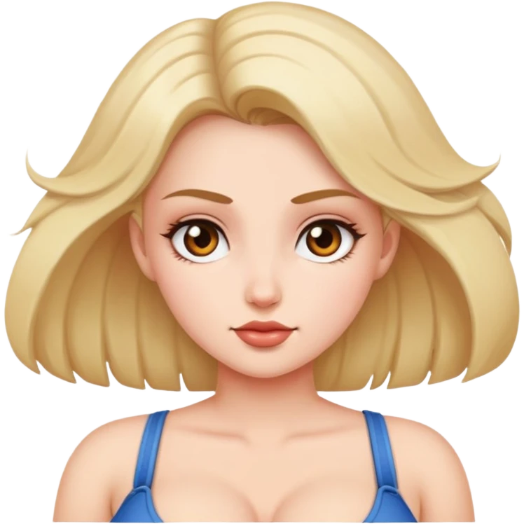 Girl with big boobs emoji