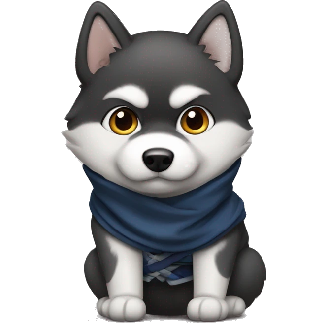 Pomsky ninja emoji