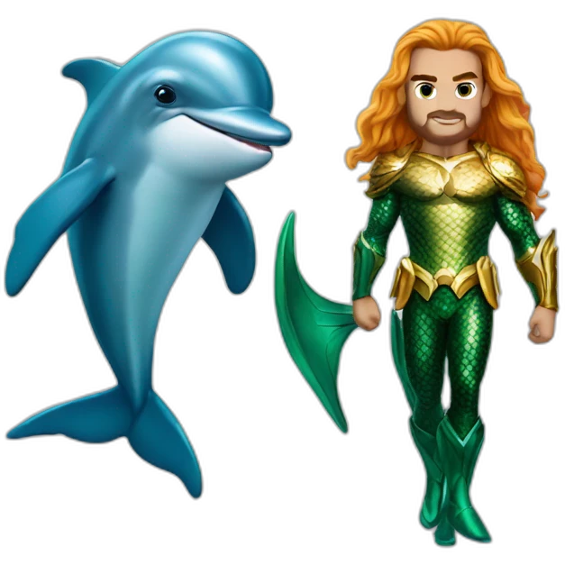 dolphin and aquaman emoji