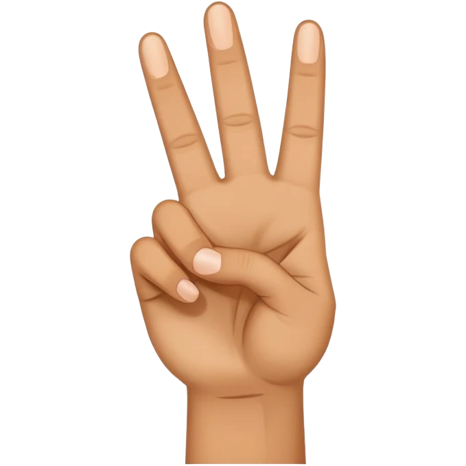 Peace sign with thumb sticking out emoji
