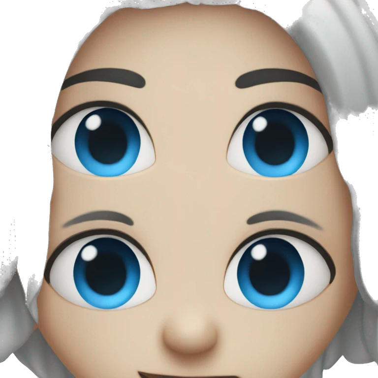 blue eyes emoji