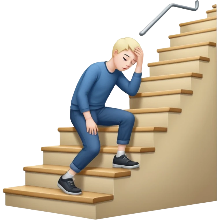 lose strength in stairs emoji