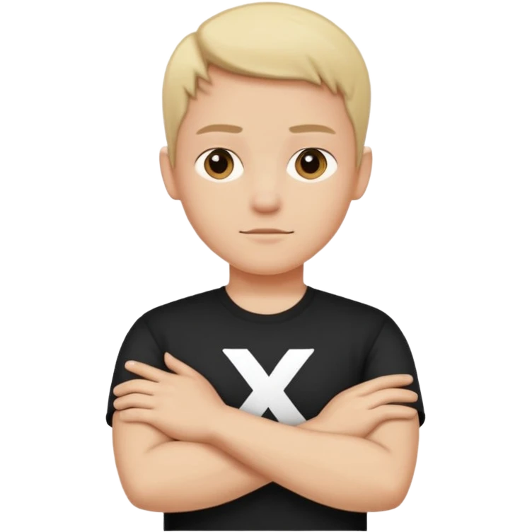 person crosses arms in an X sign emoji