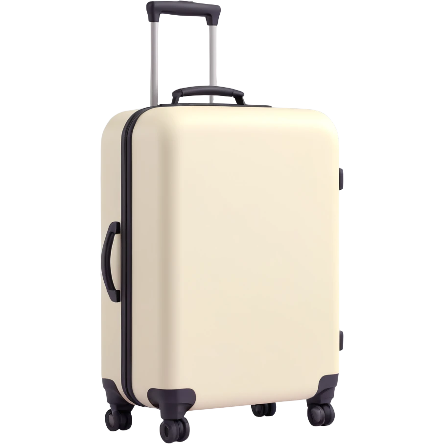 aesthetic ivory minimal suircase with wheels emoji