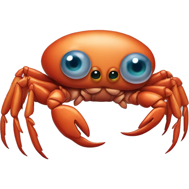 Crab with eyeballs emoji