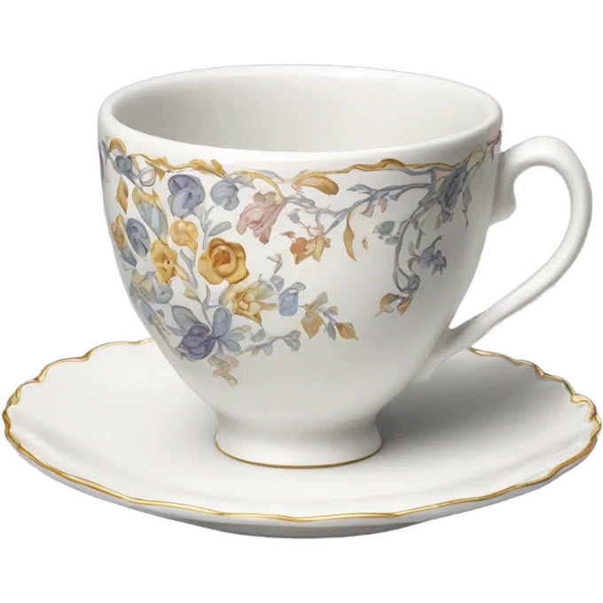 Tea cup and saucer set up emoji