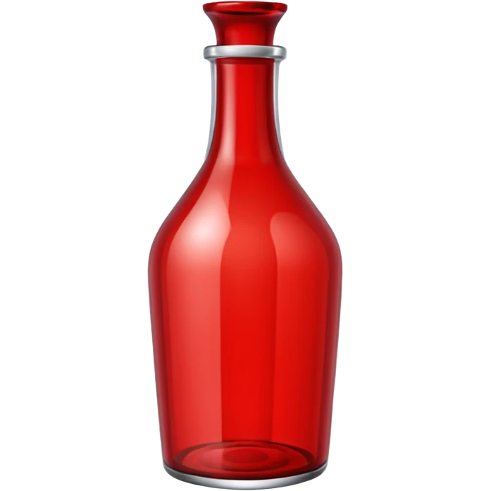 Glass Bottle Vase red  emoji
