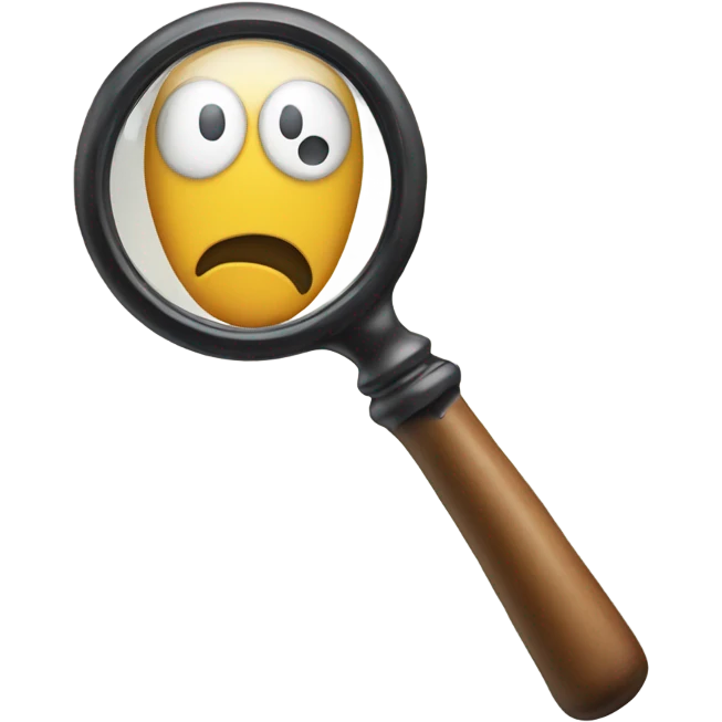 magnifiyin glass emoji