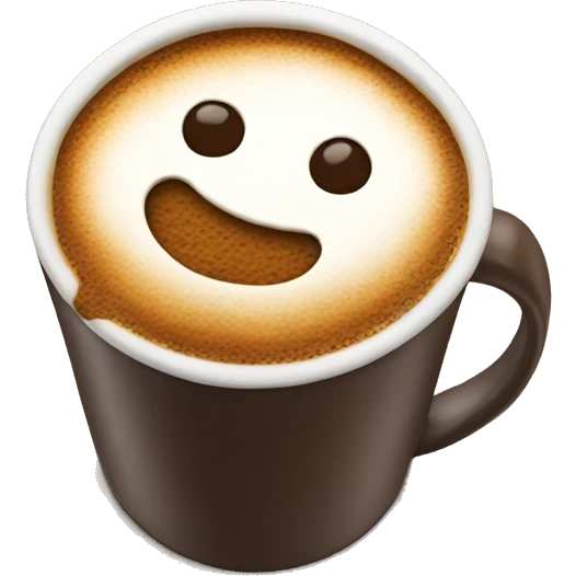 Coffee with gingerbread on top emoji