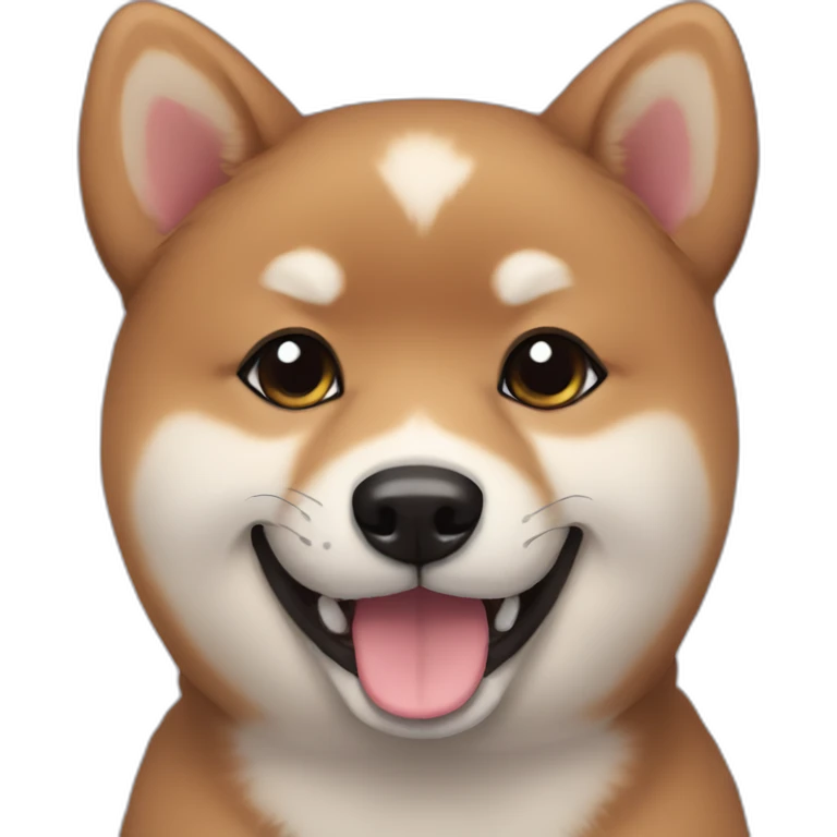 cute black shiba puppy emoji