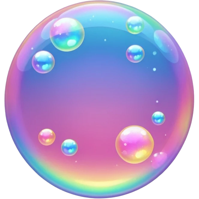 pink sparkling bubble emoji