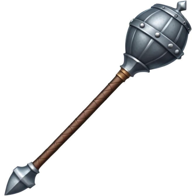 medieval mace emoji