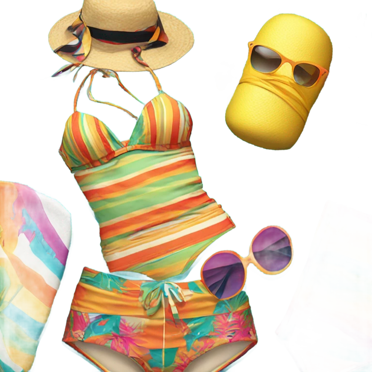 summer bikini no human  emoji