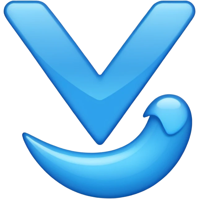 Синия галочка emoji